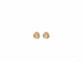 18K Apricot Gold Diamond Earrings
