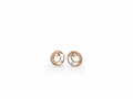 18K Apricot Gold Diamond Earrings