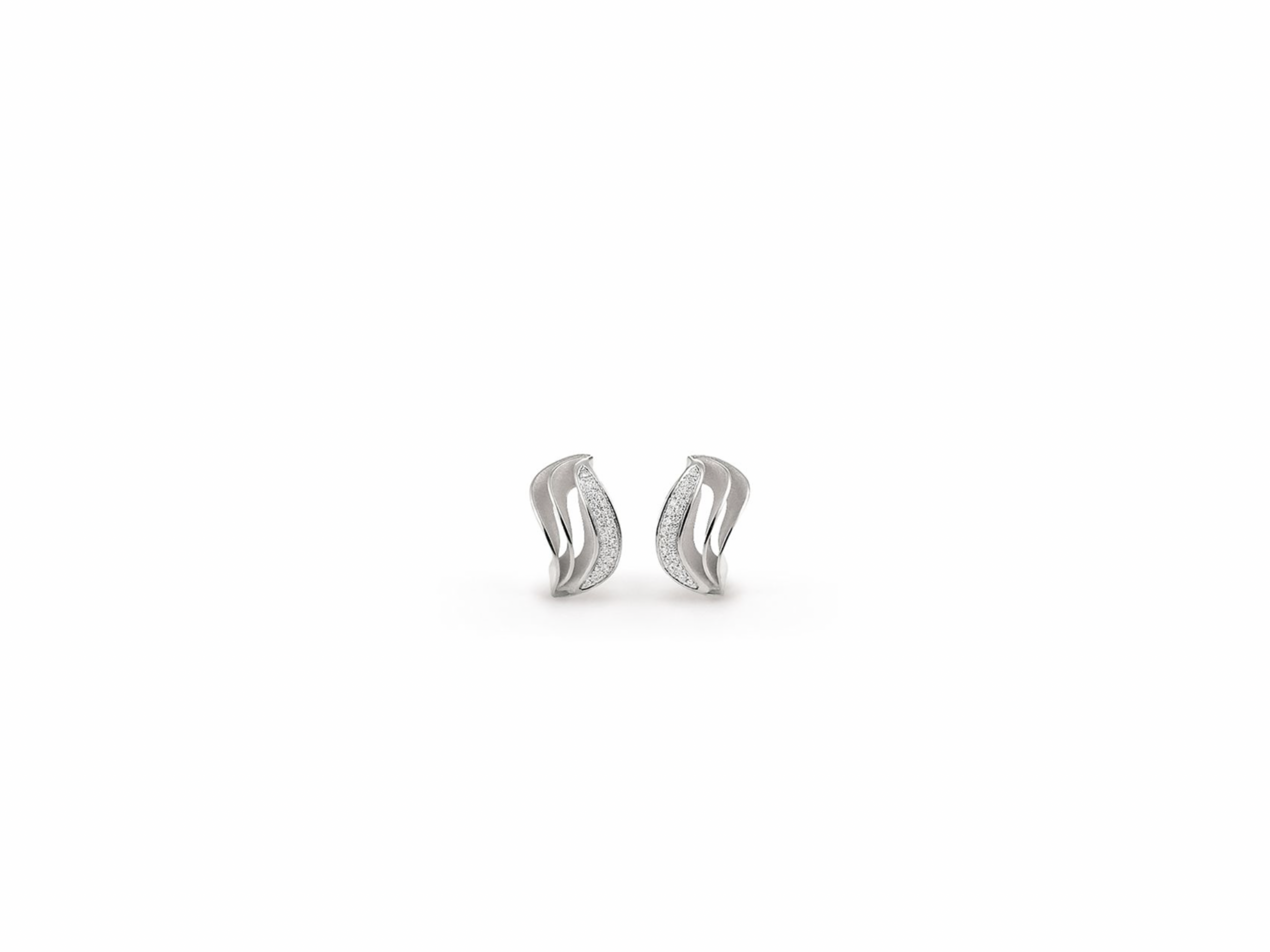 18K White Gold Diamond Earrings