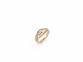 18K Apricot Gold Diamond Ring