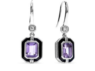 Sterling Silver Amethyst Earrings