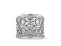 Sterling Silver and Diamond Ring