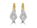 Gold and Diamond Earrings